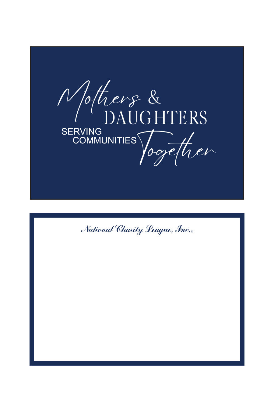 Mother's and Daughter's Postcard